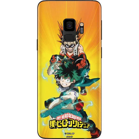 My Hero Academia Deku and Bakugo Season 5 Galaxy S9 Skin